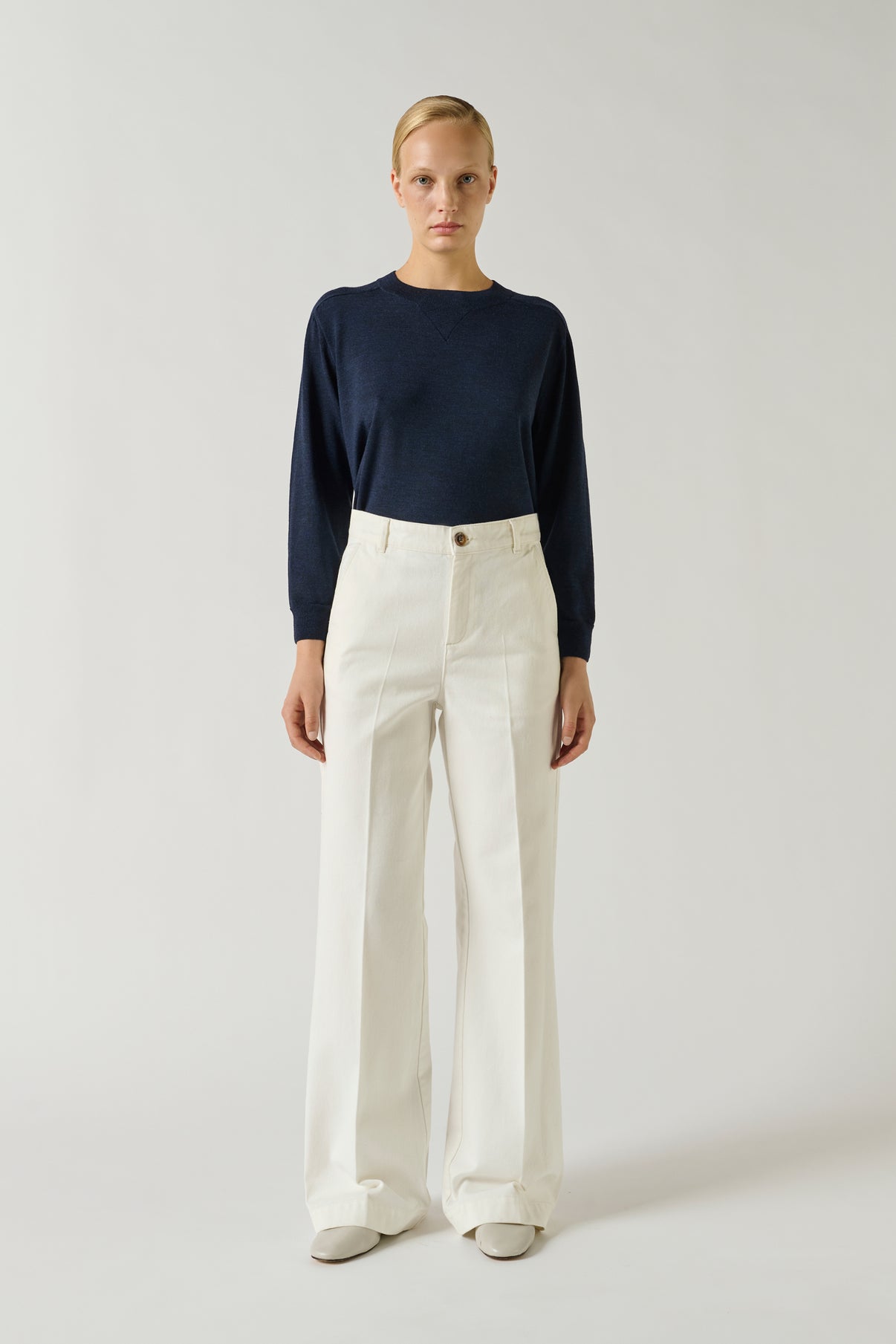 Jean California - Craie - Coton - Femme vue 2