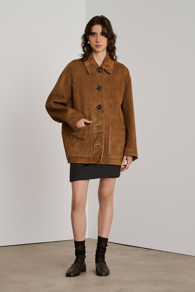 Veste Vincenzo - Naturel - Cuir - Femme