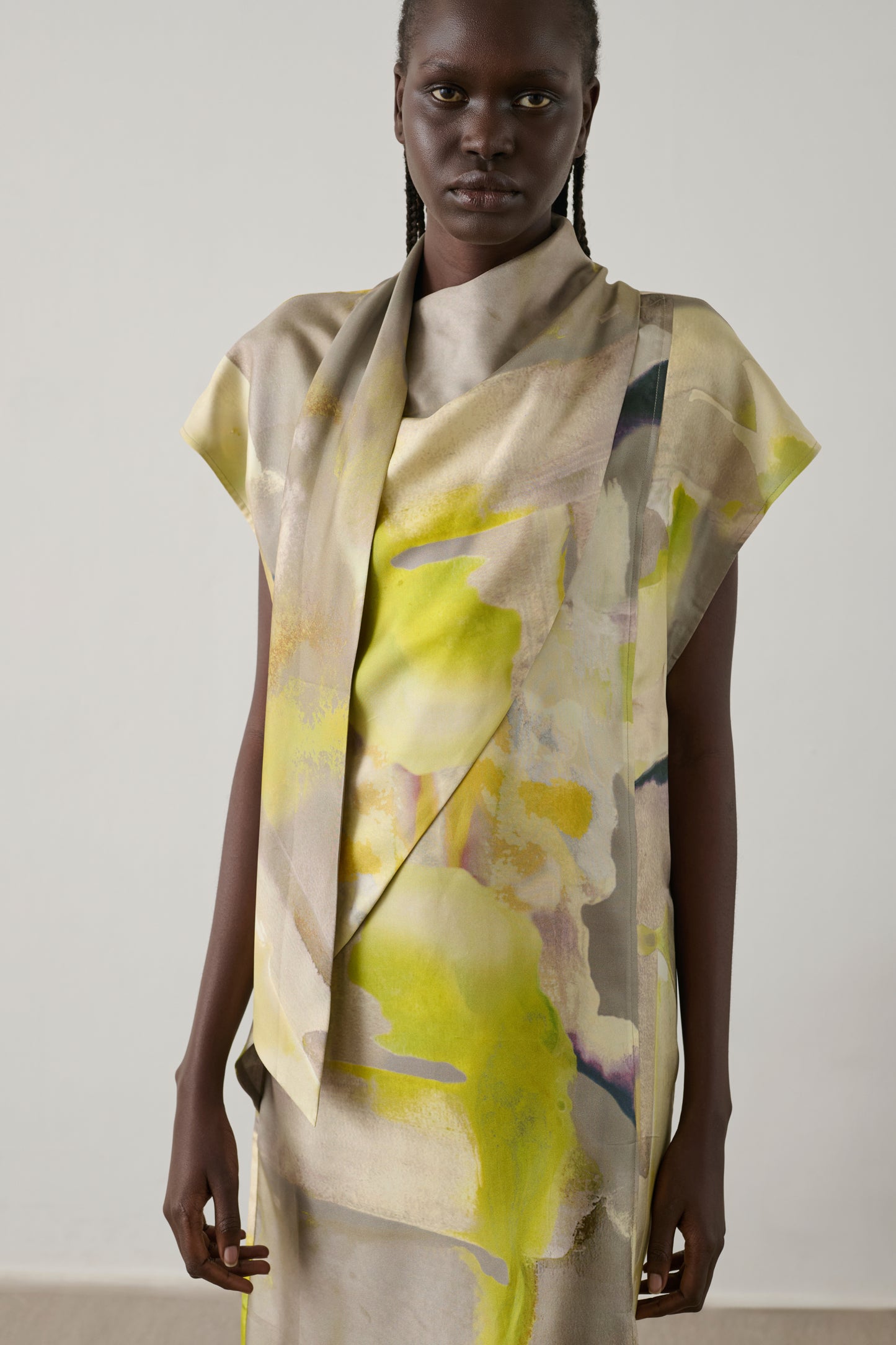 Robe Iberis - Jaune - Soie - Femme