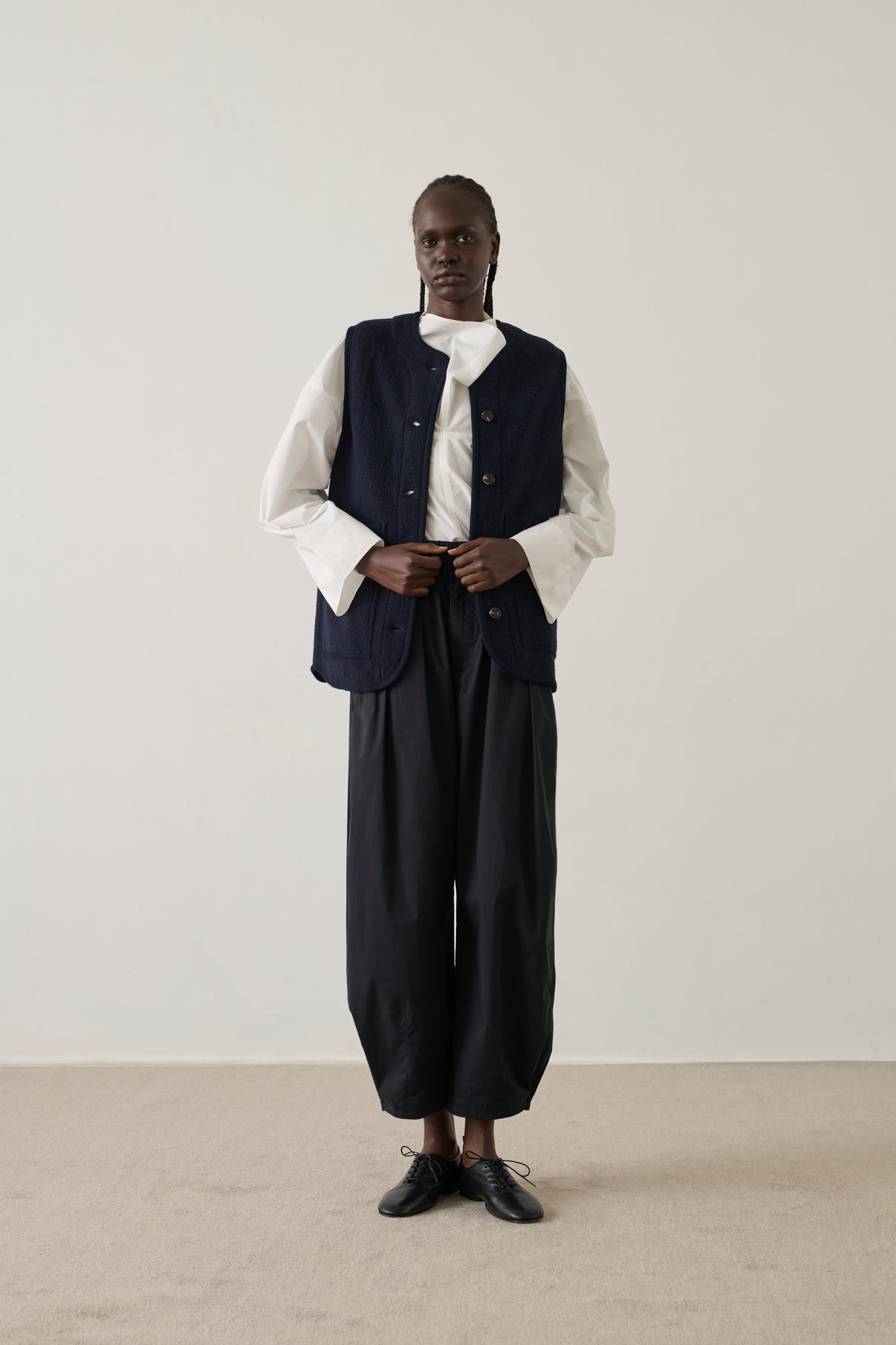 Veste Chicago - Navy - Laine - Femme vue 1