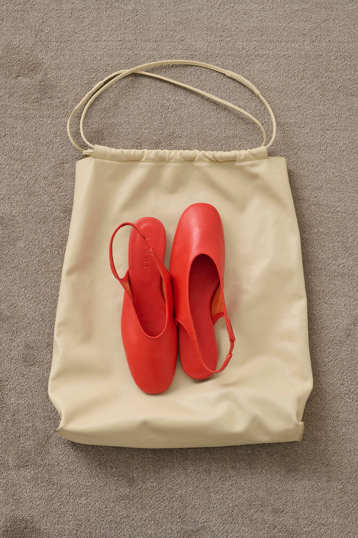 Slingbacks Emmett - Rouge - Cuir - Femme vue 6