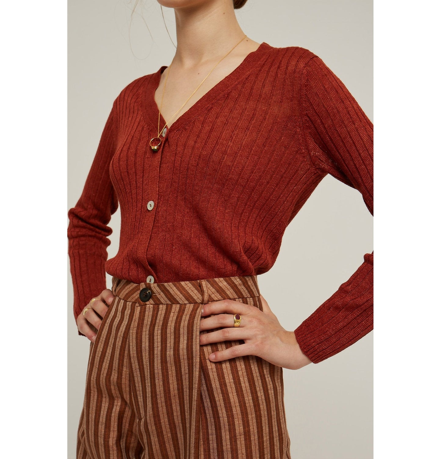 Cárdigan FIBRE ROSA